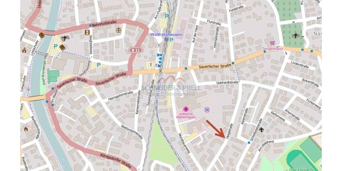 Etagenwohnung Wolfratshausen - 2 Zimmer, 54 m&sup2;, 760&euro; | Angebot:26656856