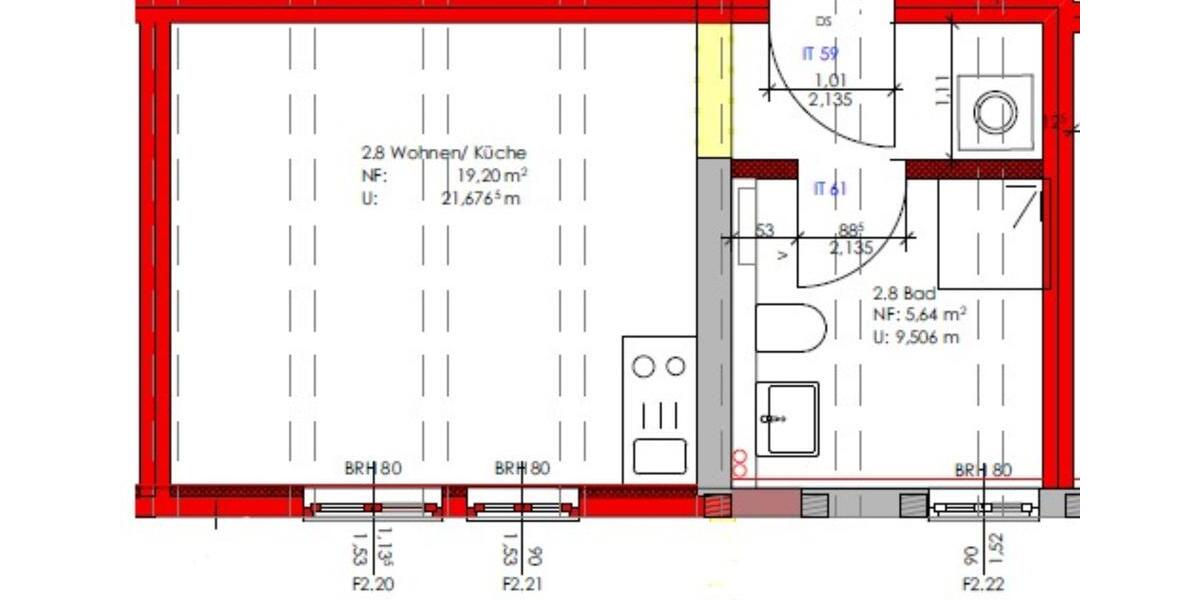 Etagenwohnung Thale - 1 Zimmer, 25 m&sup2;, 211&euro; | Angebot:25303643