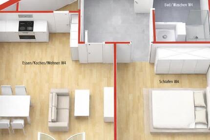 Wohnung Ingolstadt Münchener Straße - 2 Zimmer, 60 m&sup2;, 970&euro; | Angebot:25305083