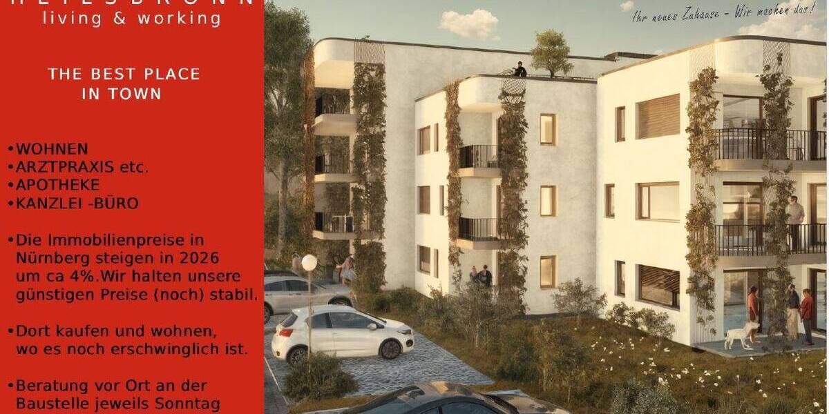 Etagenwohnung Heilsbronn - 2 Zimmer, 53 m&sup2;, 295.295&euro; | Angebot:25666128