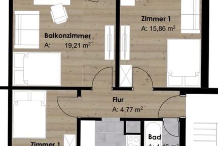 Möbliertes WG-Zimmer in 3er WG - Top Lage Nähe Uni TH