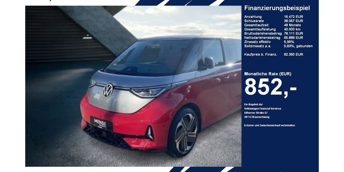 VW ID. Buzz 7.750 km 78.960 &euro; Gütersloh 33334