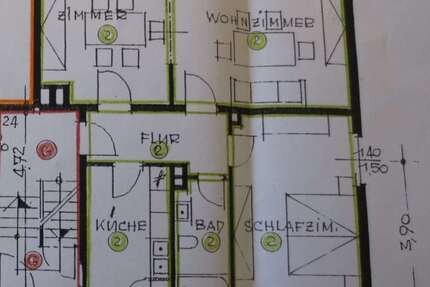 Wohnung Göxe-Barsinghausen Barsinghausen - 3 Zimmer, 73 m&sup2;, 595&euro; | Angebot:25513904