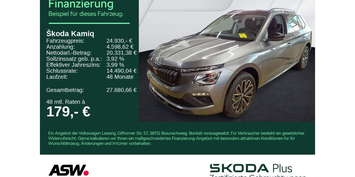 Skoda Kamiq 18.300 km 24.930 &euro; Weinsberg 74189