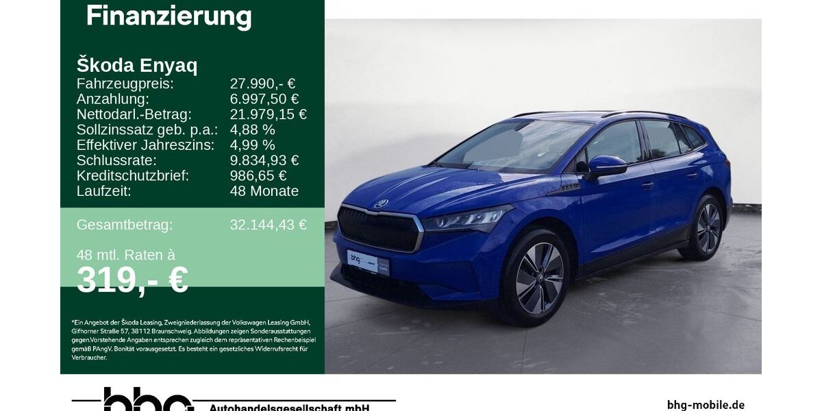Skoda Enyaq 28.287 km 27.990 &euro; Durmersheim 76448