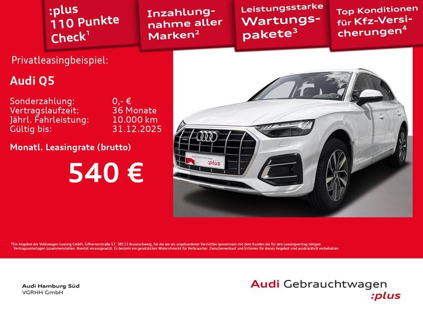 Audi Q5 1.899 km 49.950 € Hamburg 20537