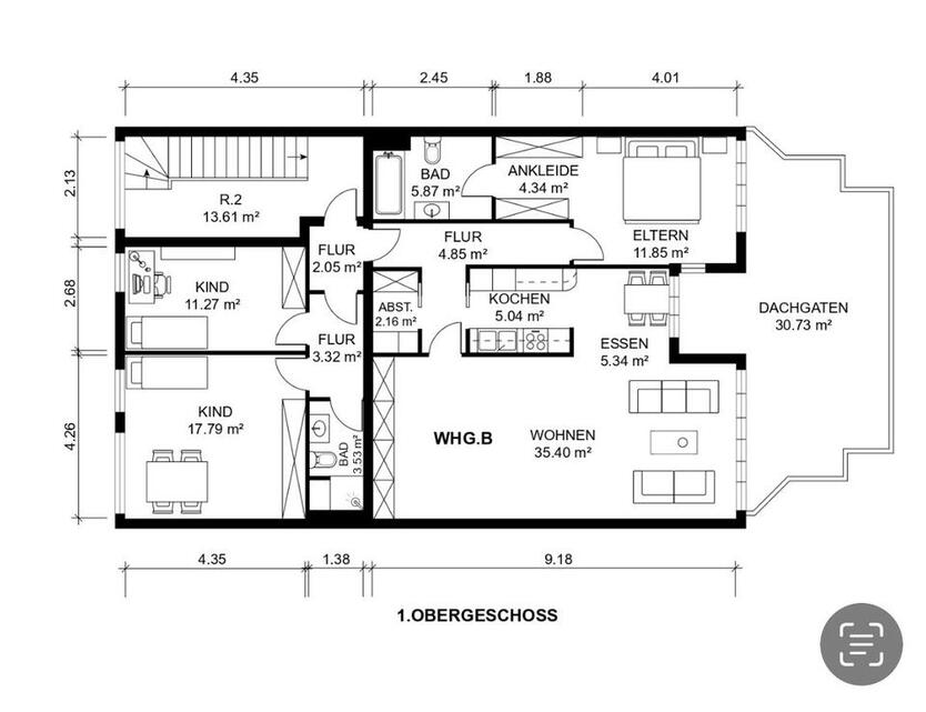 Wohnung im Wohn- und Geschäftshaus im Herzen von Ahaus
