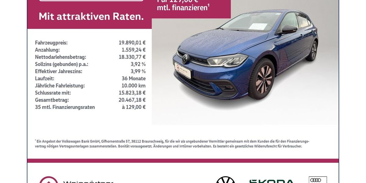 VW Polo 14.400 km 19.890 &euro; Miesbach 83714