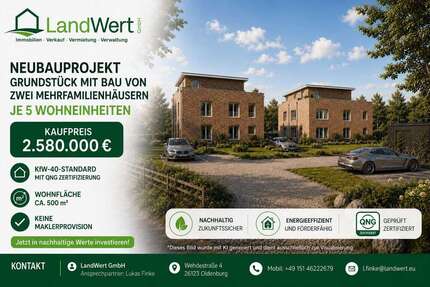 Grundstück Oldenburg Etzhorn - 2.580.000&euro; | Angebot:26940453