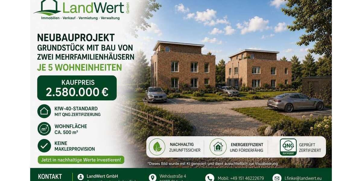 Grundstück Oldenburg Etzhorn - 2.580.000&euro; | Angebot:26940453