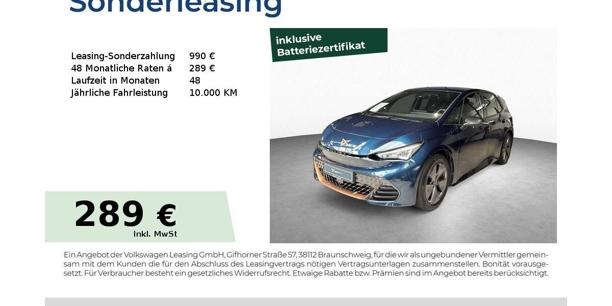 Cupra Born 39.400 km 24.980 &euro; Roth 91154