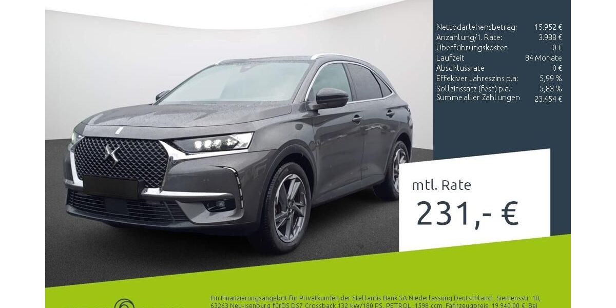 DS Automobiles DS7 (Crossback) 60.537 km 19.940 &euro; Dortmund 44263