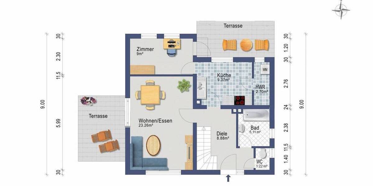 Einfamilienhaus Jagel - 4 Zimmer, 85 m&sup2;, 105.000&euro; | Angebot:26453457