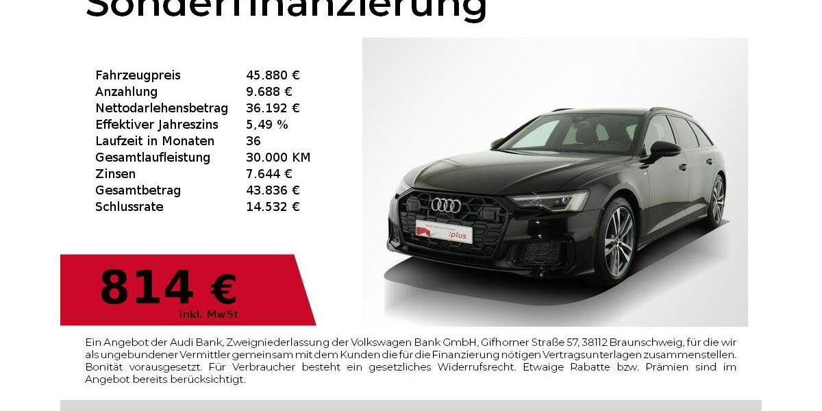Audi A6 9.525 km 45.880 &euro; Nürnberg 90441