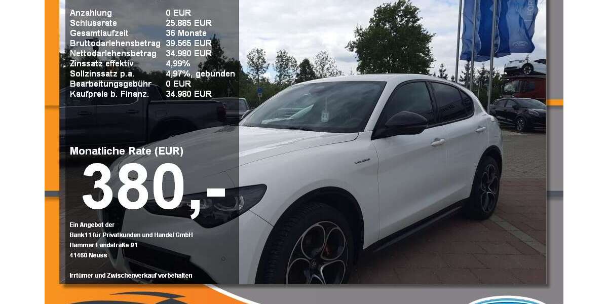 Alfa Romeo Stelvio 37.990 km 34.980 &euro; Neustadt a. d. Donau 93333