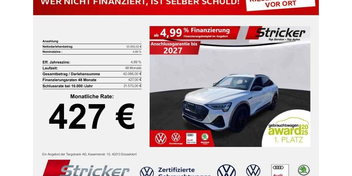 Audi e-tron 30.203 km 35.949 &euro; Detmold 32760