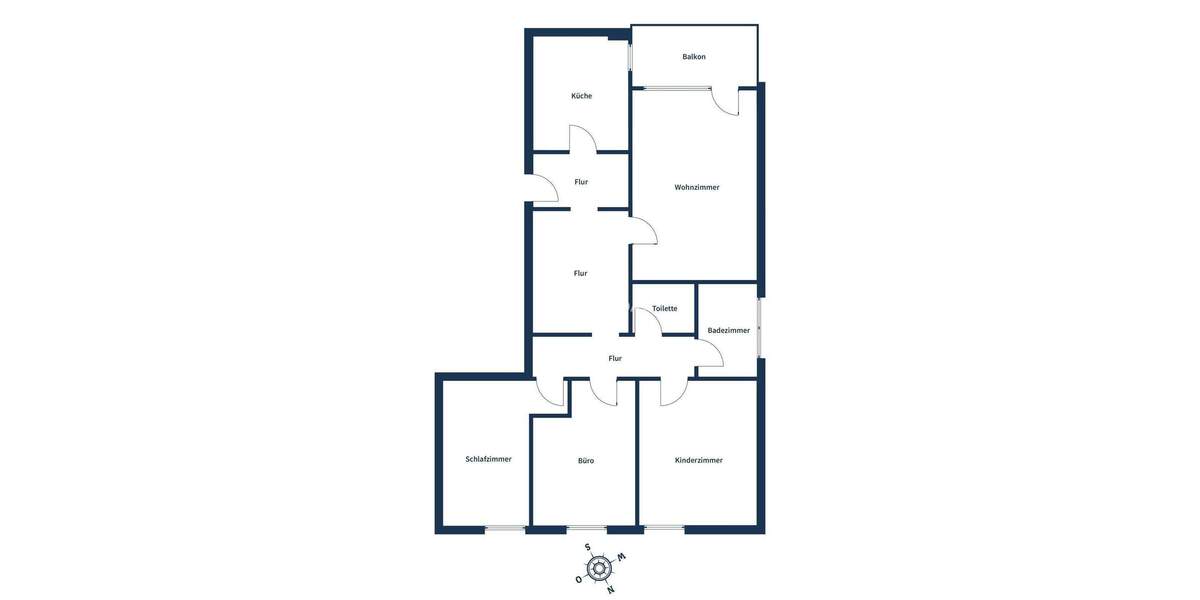 Etagenwohnung Bochum Wiemelhausen - 4 Zimmer, 96 m&sup2;, 259.000&euro; | Angebot:25737664