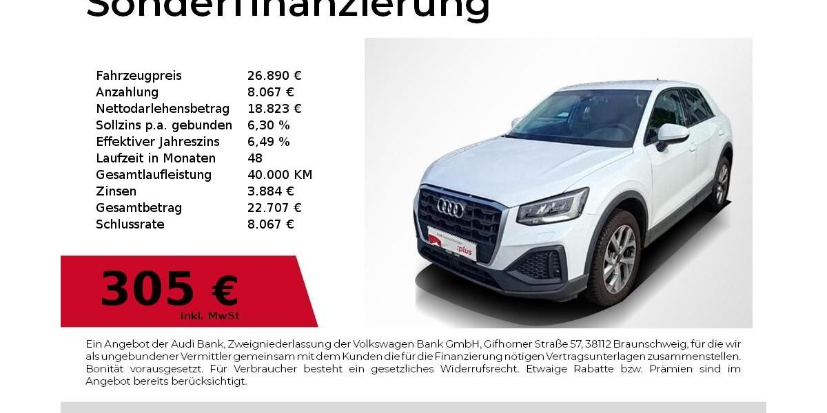 Audi Q2 5.200 km 26.890 &euro; Nürnberg 90411
