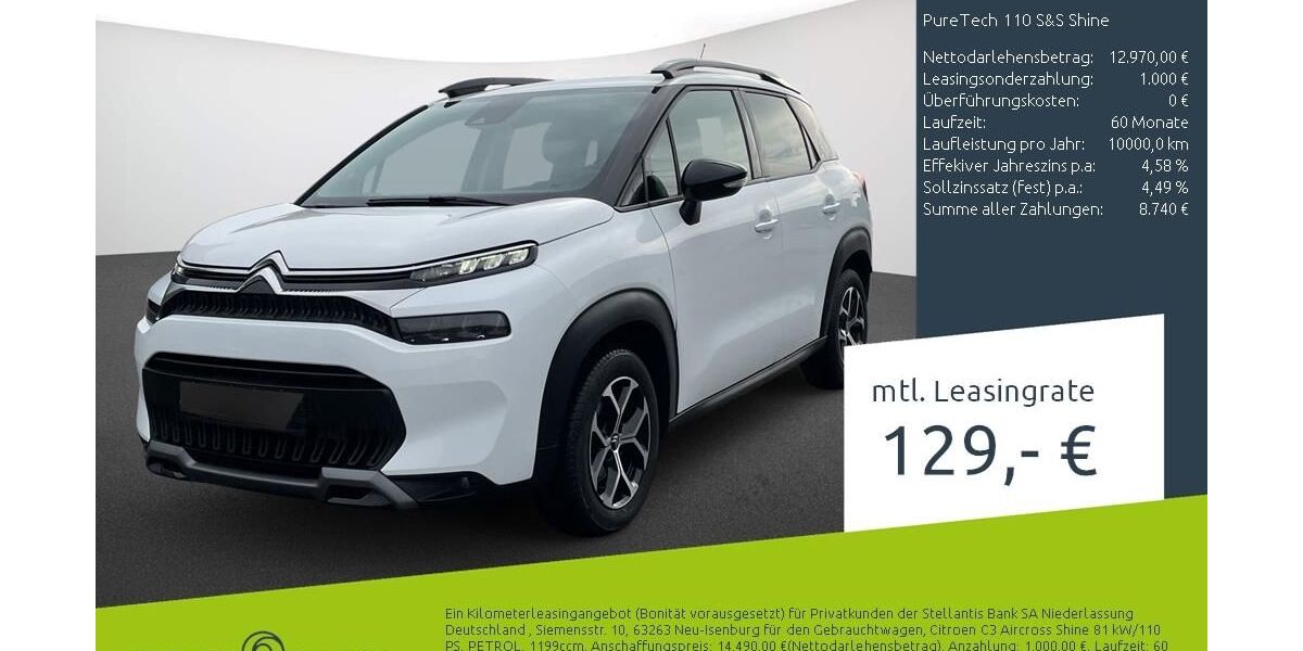 Citroen C3 Aircross 19.542 km 12.380 &euro; Bocholt 46395