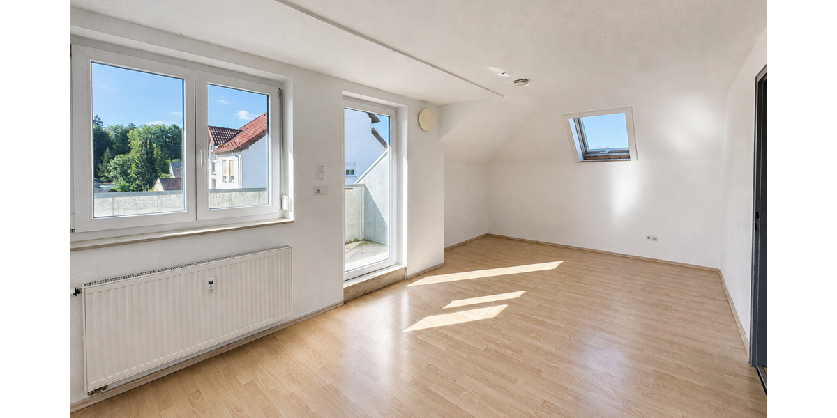 ab sofort verfügbar - sympathische 2-Zimmer-Dachgeschosswohnung - Dachgeschoßwohnung Senden Aufheim | Angebot:27120799