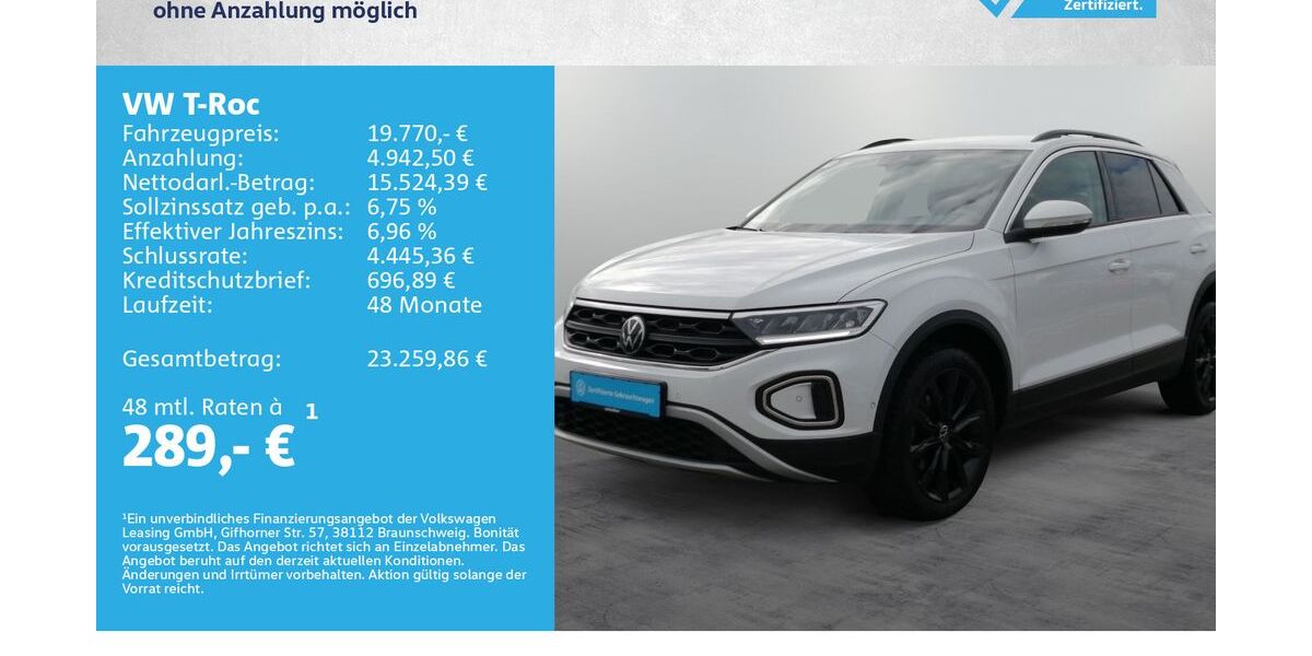 VW T-Roc 114.500 km 19.770 &euro; Kreuzwertheim 97892