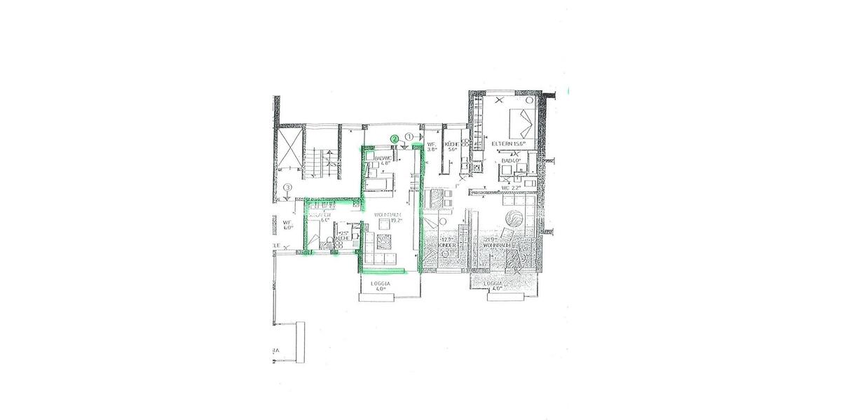 Etagenwohnung Neusäß - 2 Zimmer, 46 m&sup2;, 179.500&euro; | Angebot:26967390