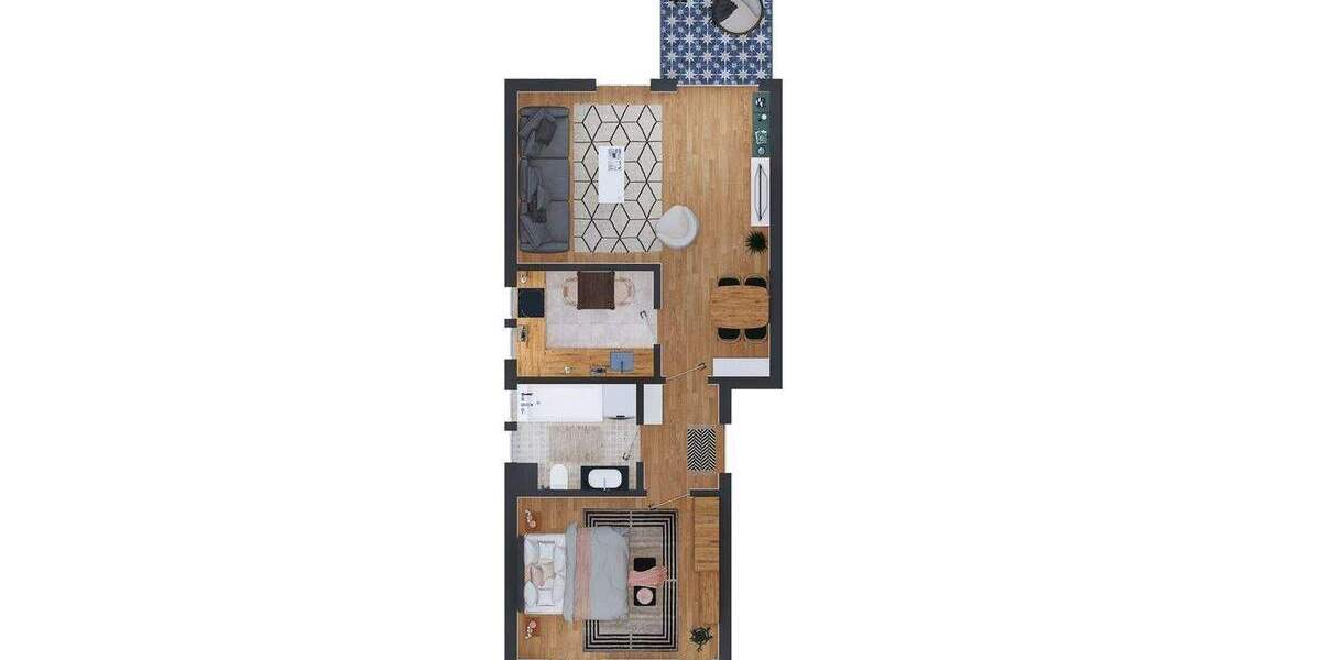 Etagenwohnung Rostock Lichtenhagen - 2 Zimmer, 149.000&euro; | Angebot:25877121