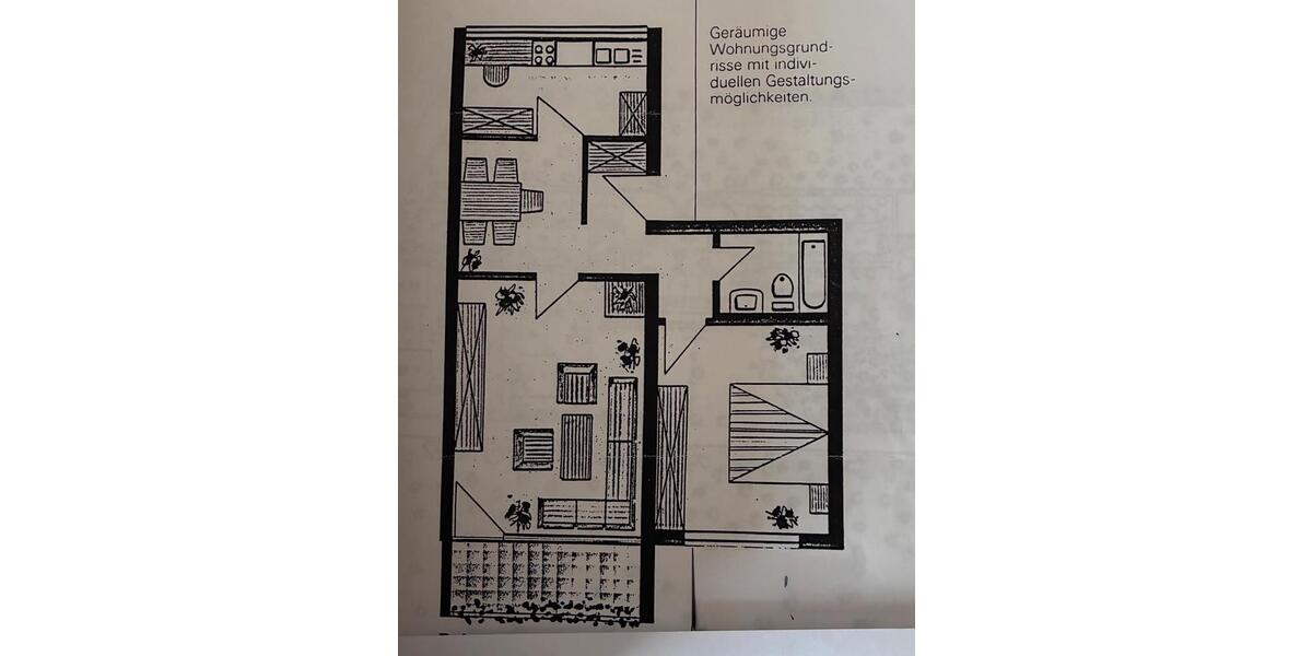 Etagenwohnung Burgwedel - 2.5 Zimmer, 63 m&sup2;, 750&euro; | Angebot:26198041