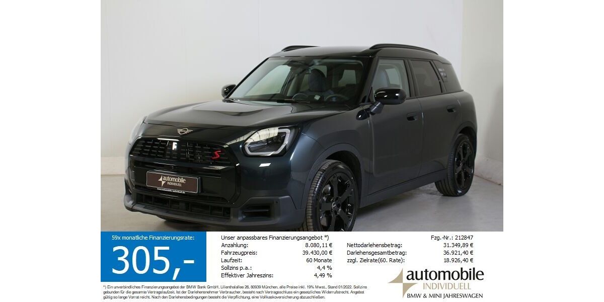 Mini Countryman S (Cooper) 12.990 km 38.739 &euro; Paderborn 33100