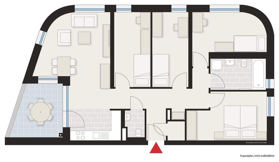 Traumhafte 5-Zimmer Wohnung in Heilbronn Hochgelegen mit Einbauküche 5 zimmer
