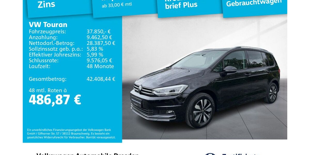 VW Touran 19.500 km 37.850 &euro; Dresden 01067