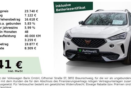 Cupra Formentor 32.350 km 23.740 &euro; Nürnberg 90431