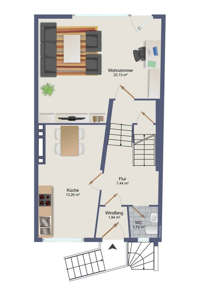 Reihenmittelhaus zur Miete