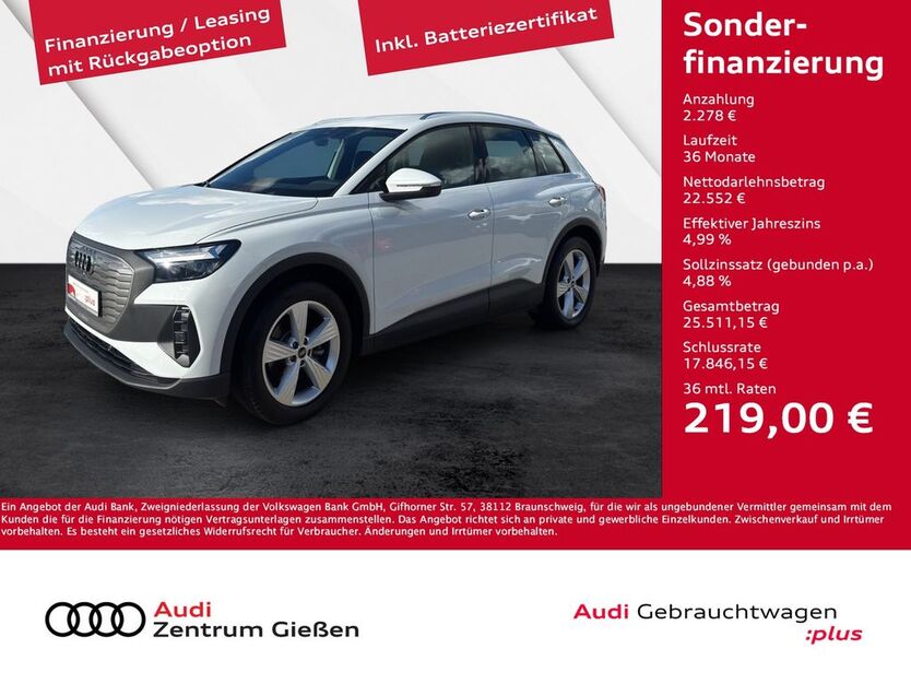 Audi Q4 e-tron 31.400 km 23.830 € Giessen 35394