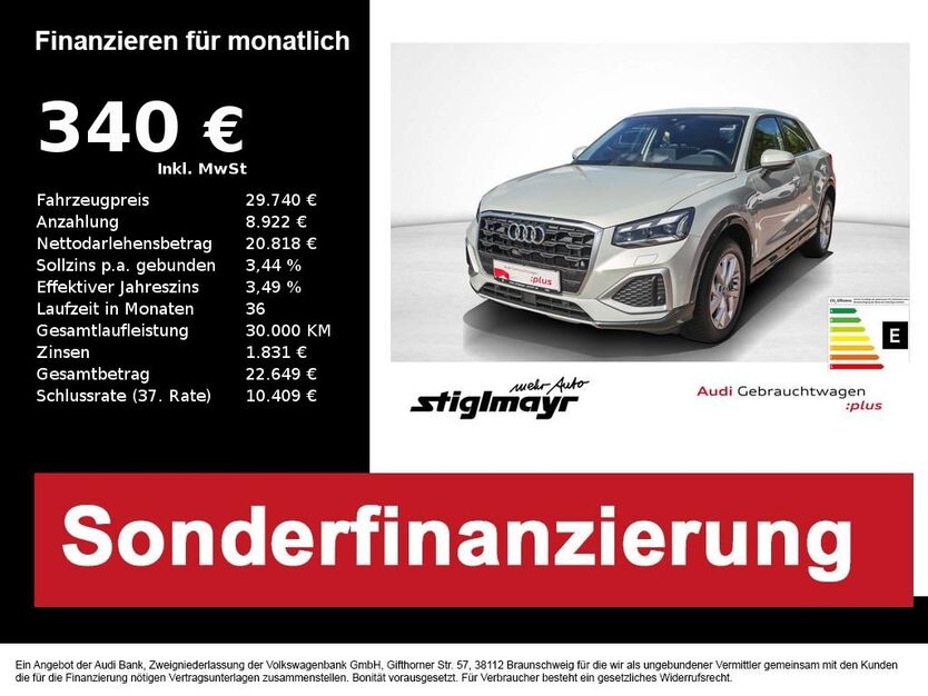 Audi Q2 17.336 km 29.740 € Pfaffenhofen 85276