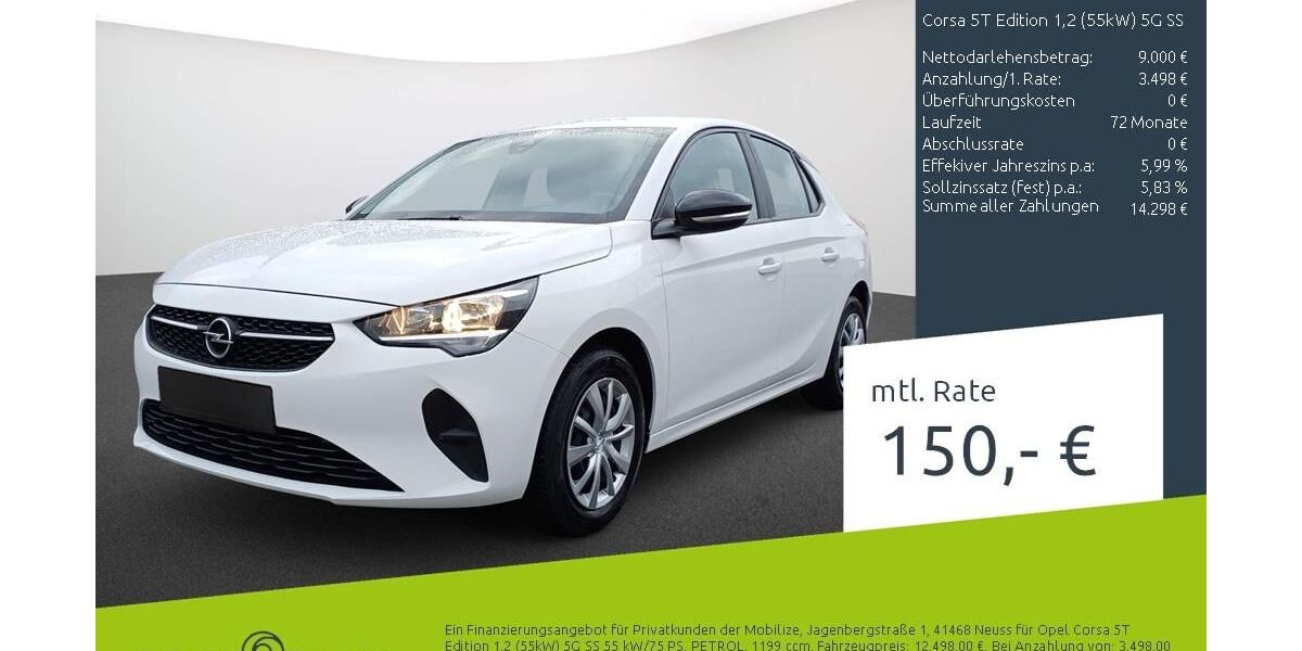 Opel Corsa 21.685 km 12.498 &euro; Stuhr 28816