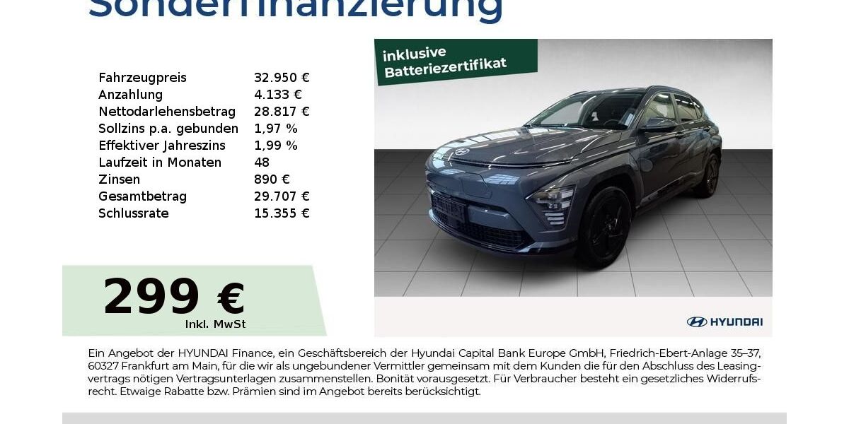 Hyundai KONA 5.102 km 32.950 &euro; Fürth 90763