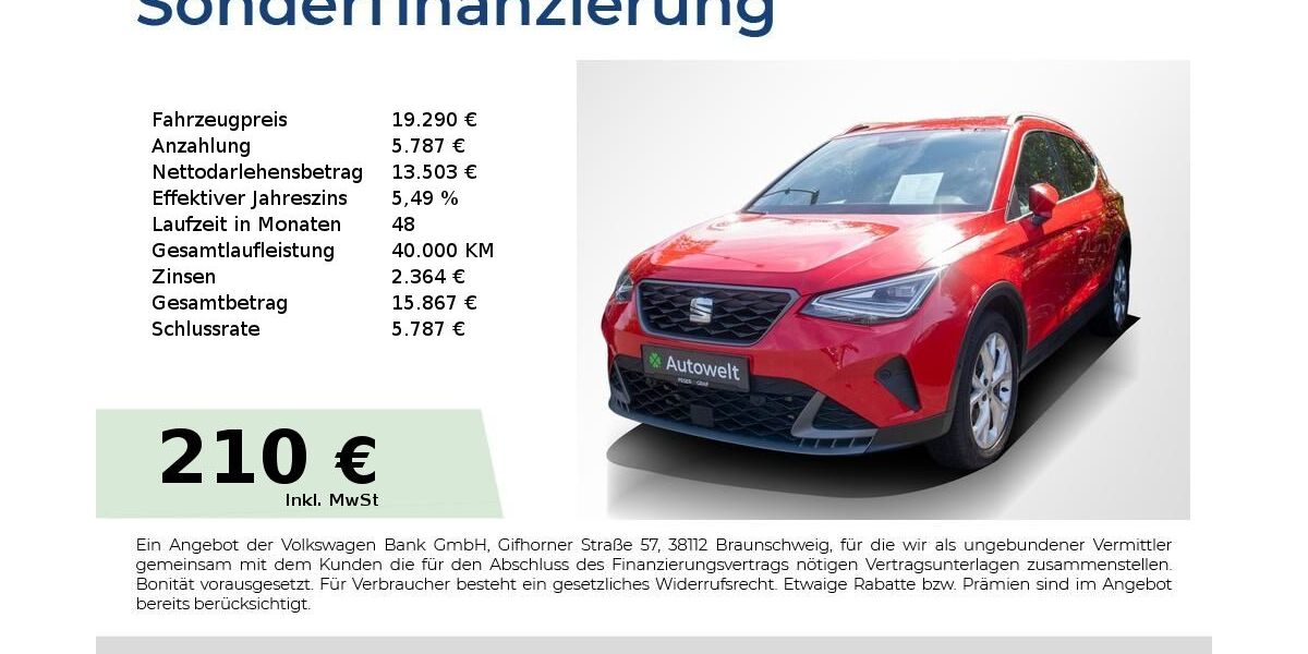 Seat Arona 32.250 km 19.290 &euro; Nürnberg 90441
