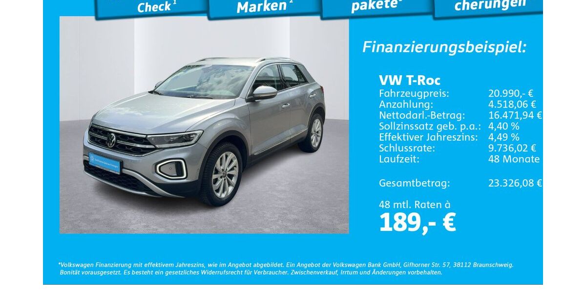 VW T-Roc 56.831 km 20.490 &euro; Glinde 21509