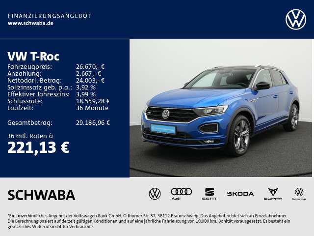 VW T-Roc 45.400 km 26.670 &euro; Gersthofen 86368