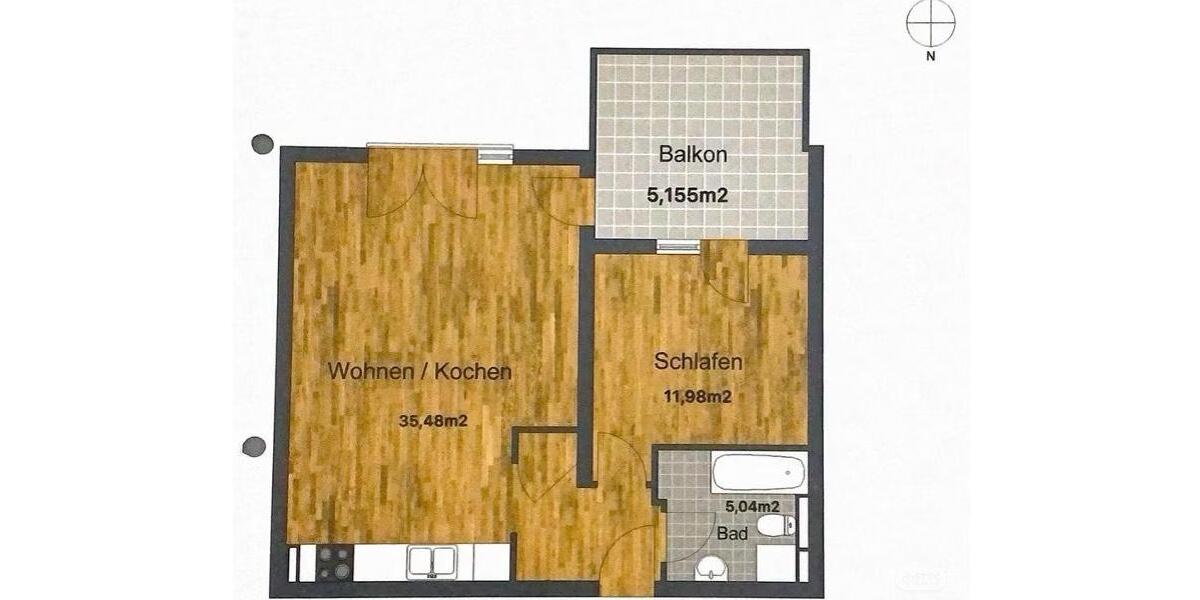 Etagenwohnung Kelsterbach - 2 Zimmer, 58 m&sup2;, 369.000&euro; | Angebot:25175054