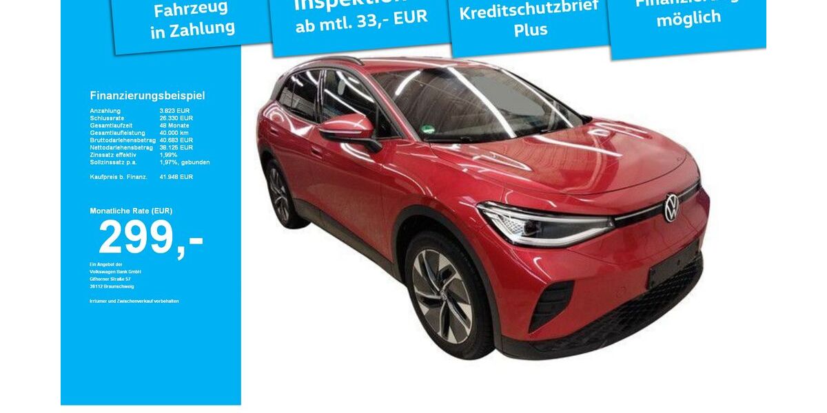 VW ID.4 3.315 km 42.880 &euro; Kempten 87437