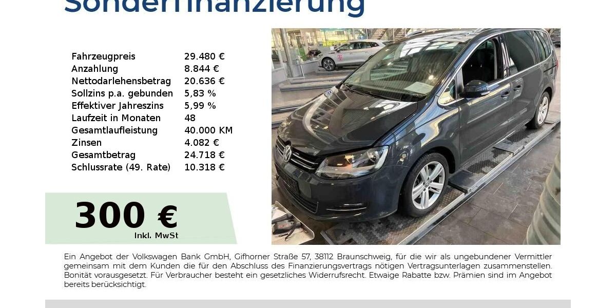 VW Sharan 105.350 km 29.480 &euro; Nürnberg 90431