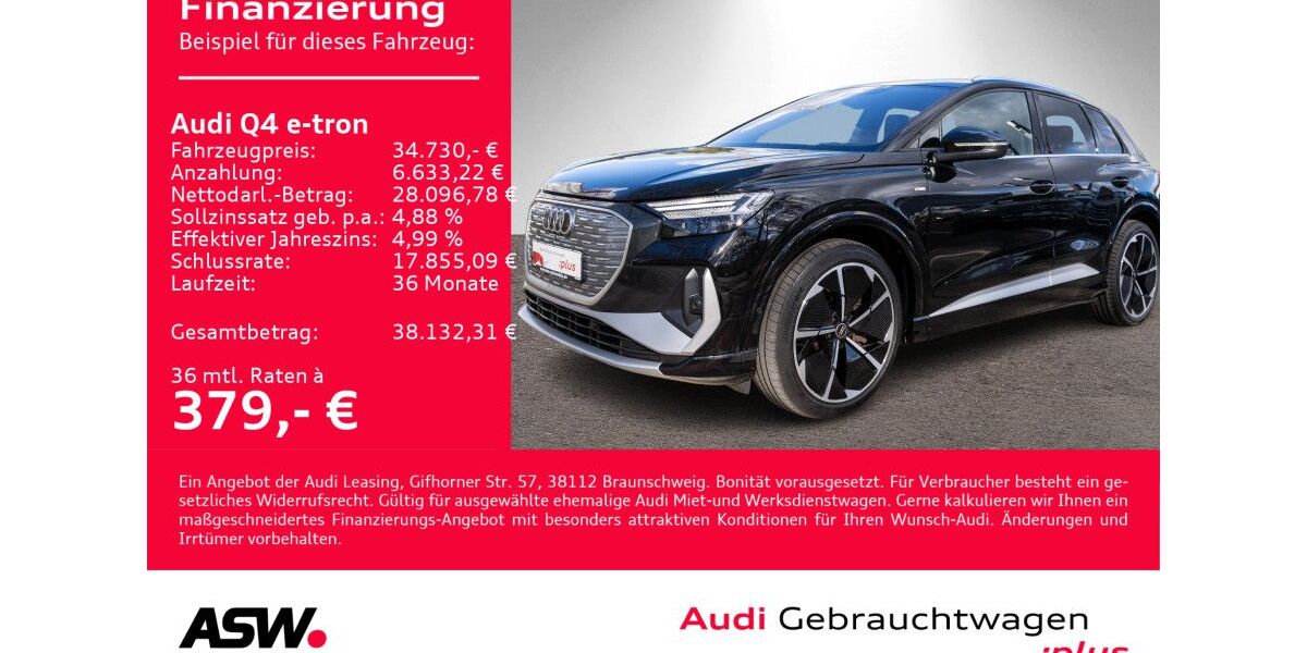 Audi Q4 e-tron 98.900 km 34.730 &euro; Heilbronn 74074