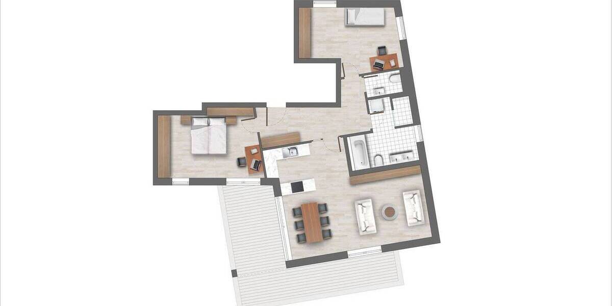 Etagenwohnung Augsburg Innenstadt - 3 Zimmer, 101 m&sup2;, 815.000&euro; | Angebot:26037038