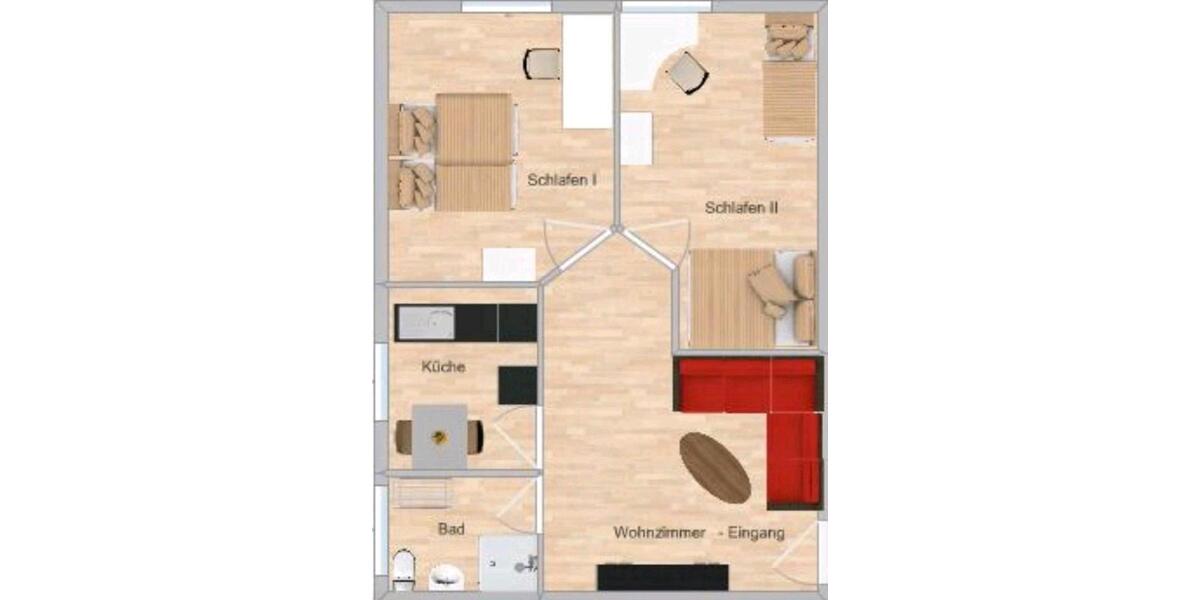 Etagenwohnung Würzburg Heuchelhof - 2 Zimmer, 60 m&sup2;, 400&euro; | Angebot:26408112