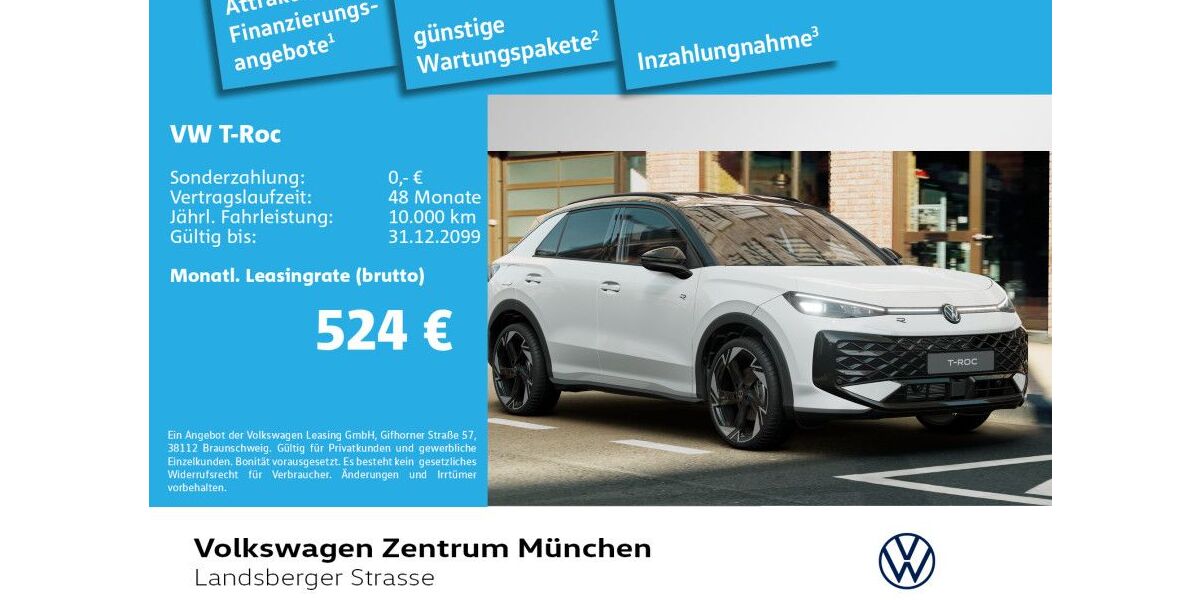 VW T-Roc 3.000 km 40.900 &euro; München 80687