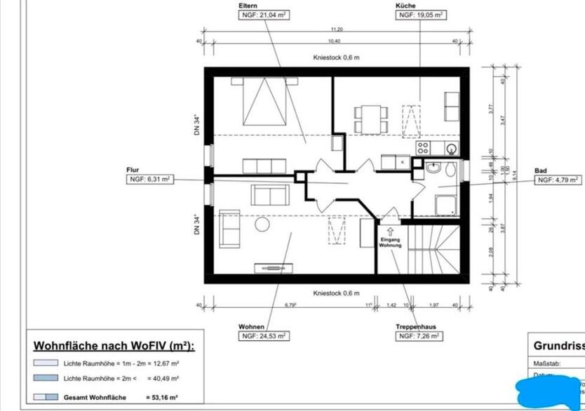 2 Zimmer DG Wohnung
