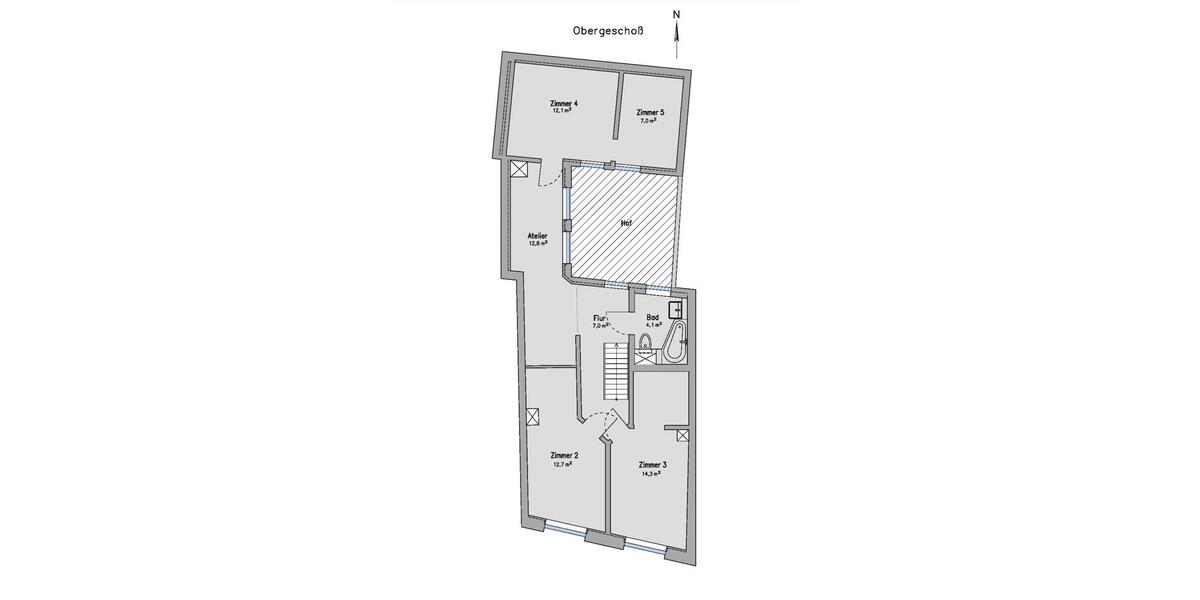 Reihenhaus Wismar Altstadt - 6.5 Zimmer, 120 m&sup2;, 1.600&euro; | Angebot:26122554