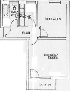 Erdgeschoßwohnung Hof Christiansreuth - 2 Zimmer, 50 m&sup2;, 450&euro; | Angebot:26403666